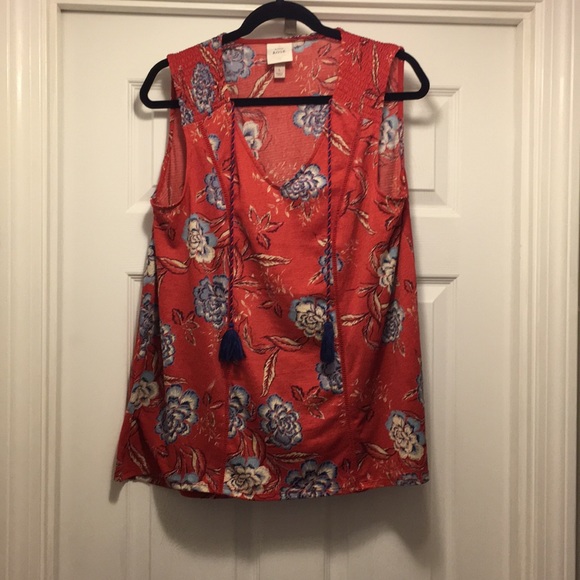 Knox Rose Tops - Knox Rose red tank top